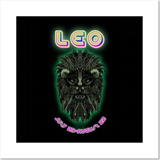 Leo 9b Black Posters and Art